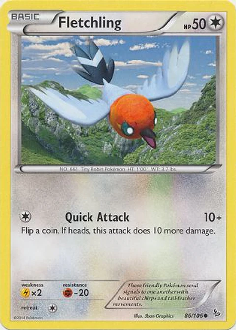Fletchling - 86/106 - Common