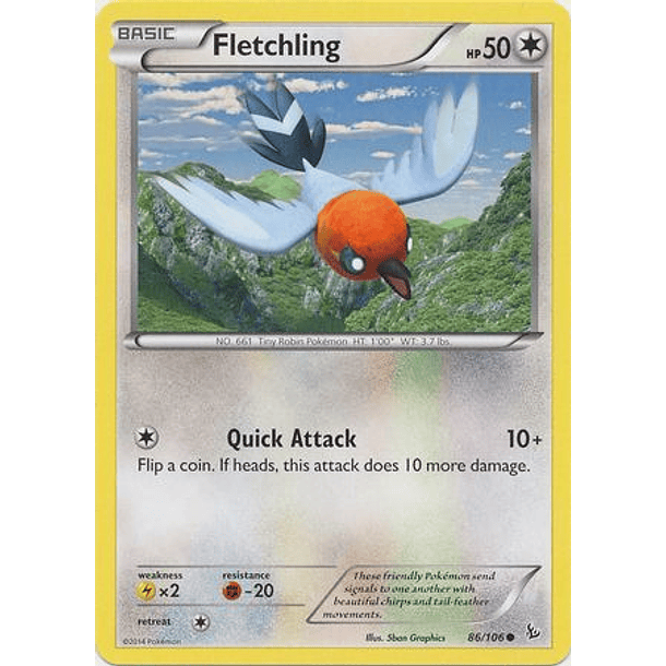 Fletchling - 86/106 - Common