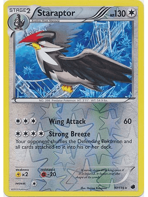 Staraptor - 97/116 - Rare Reverse Holo