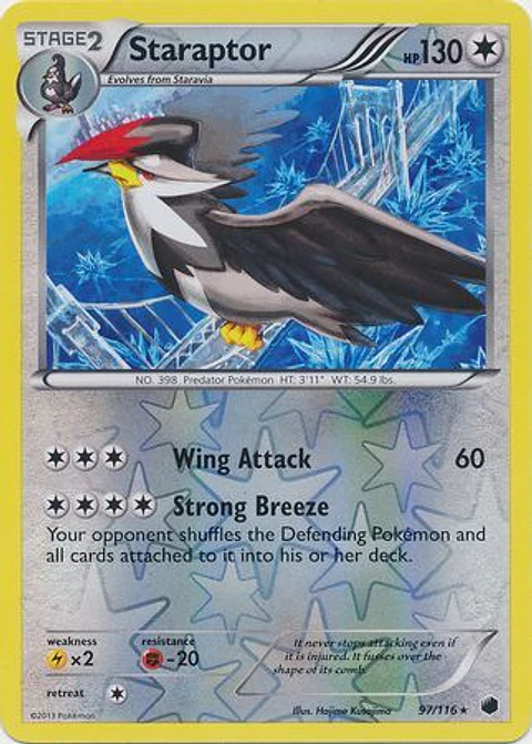 Staraptor - 97/116 - Rare Reverse Holo