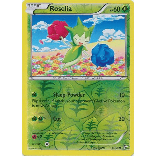 Roselia - 8/106 - Common Reverse Holo