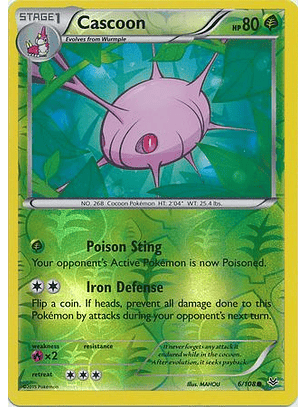 Cascoon - 6/108 - Common Reverse Holo