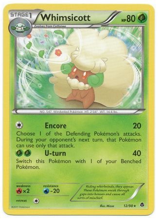 Whimsicott - 12/98 - Rare 1