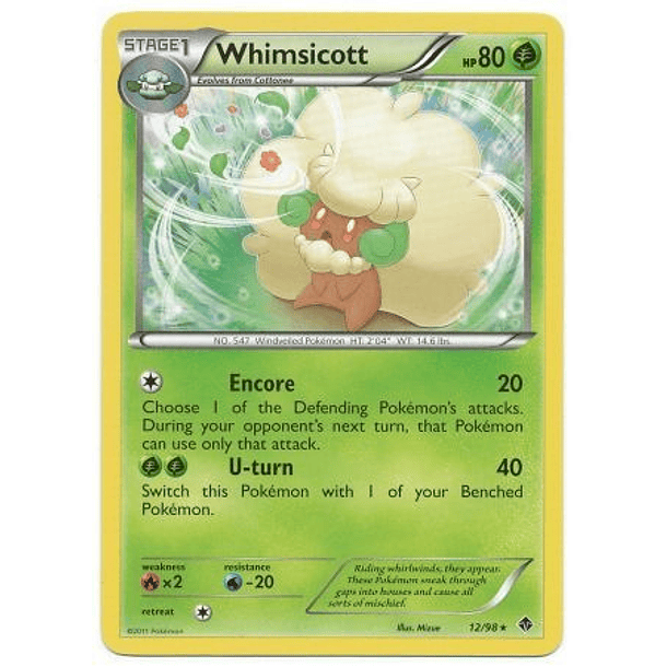 Whimsicott - 12/98 - Rare