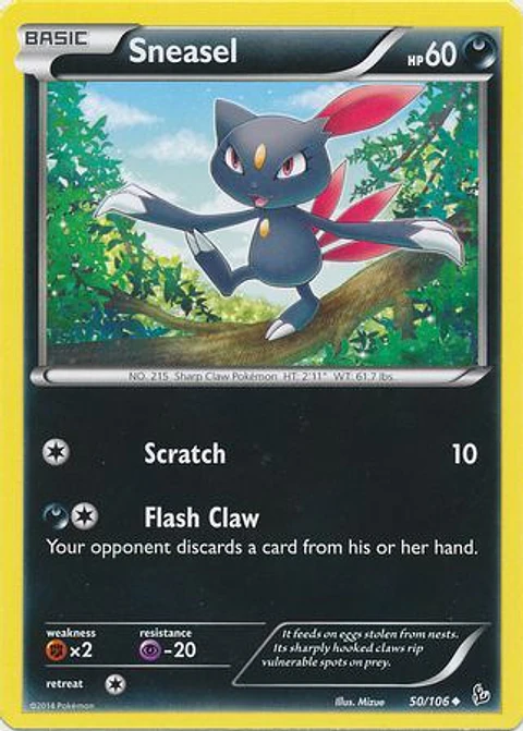 Sneasel - 50/106 - Uncommon