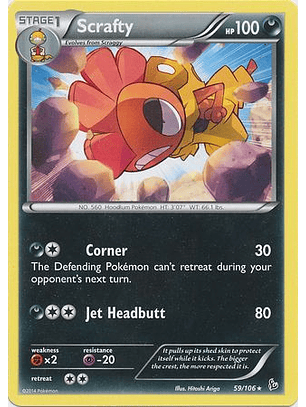 Scrafty - 59/106 - Rare