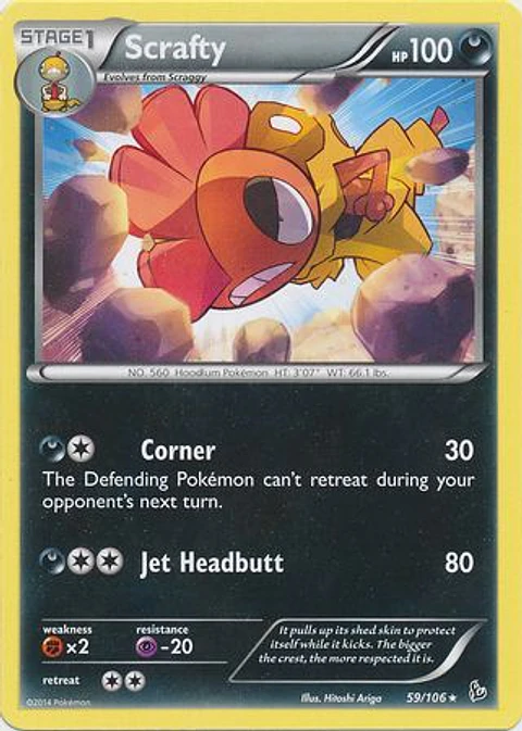 Scrafty - 59/106 - Rare