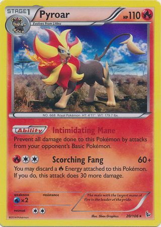 Pyroar - 20/106 - Holo Rare 1
