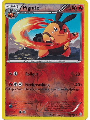 Pignite - 25/149 - Uncommon Reverse Holo