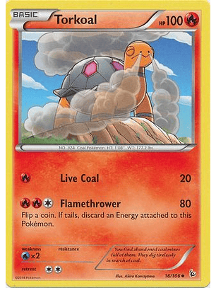 Torkoal - 16/106 - Uncommon