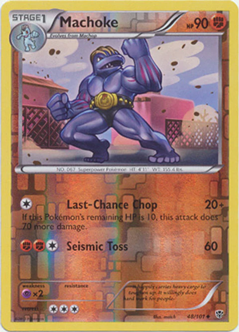 Machoke - 48/101 - Uncommon Reverse Holo