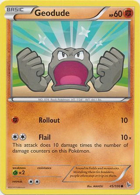 Geodude - 45/106 - Common