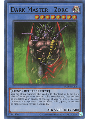 Dark Master - Zorc - DCR-EN082 - Super Rare Unlimited (25th Reprint)