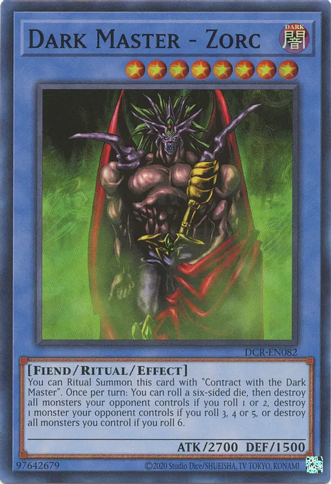 Dark Master - Zorc - DCR-EN082 - Super Rare Unlimited (25th Reprint)