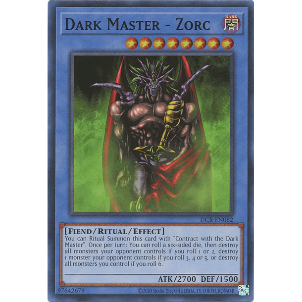 Dark Master - Zorc - DCR-EN082 - Super Rare Unlimited (25th Reprint)
