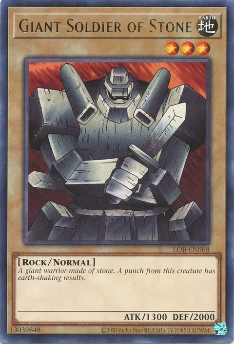 Giant Soldier of Stone - LOB-EN068 - Rare Unlimited (25th Reprint)