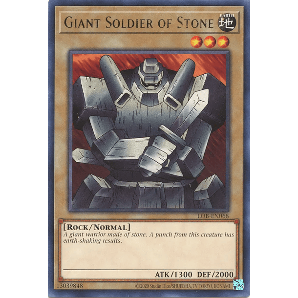 Giant Soldier of Stone - LOB-EN068 - Rare Unlimited (25th Reprint)