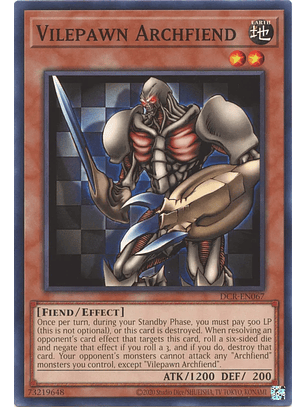 Vilepawn Archfiend - DCR-EN067 - Common Unlimited (25th Reprint)