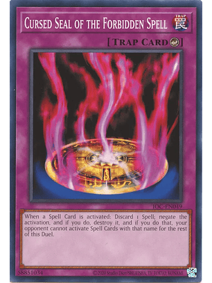Cursed Seal of the Forbidden Spell - IOC-EN049 - Common Unlimited (25th Reprint)