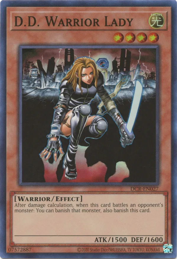 D.D. Warrior Lady - DCR-EN027 - Super Rare Unlimited (25th Reprint) 1