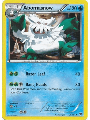 Abomasnow - 26/101 - Uncommon