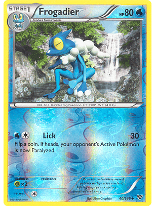Frogadier - 40/146 - Uncommon Reverse Holo