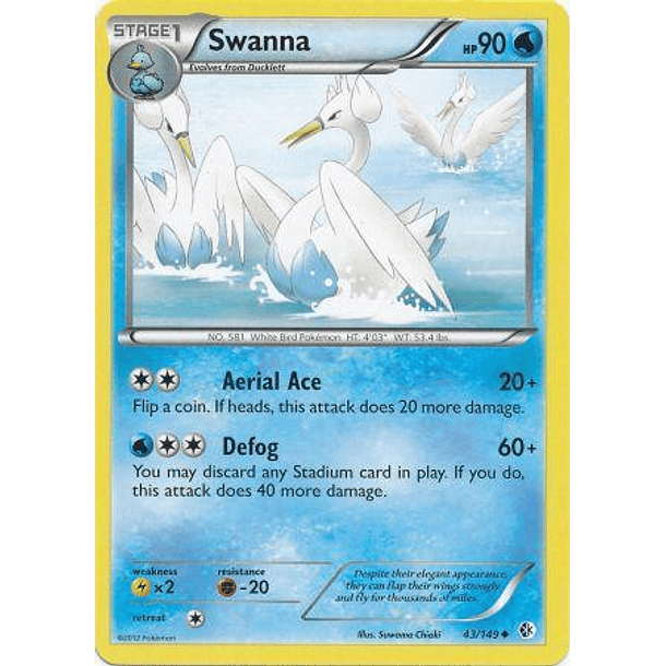 Swanna - 43/149 - Uncommon