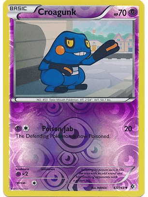 Croagunk - 65/149 - Uncommon Reverse Holo