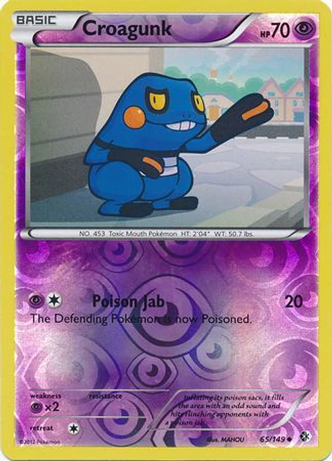 Croagunk - 65/149 - Uncommon Reverse Holo