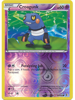 Croagunk - 64/149 - Common Reverse Holo
