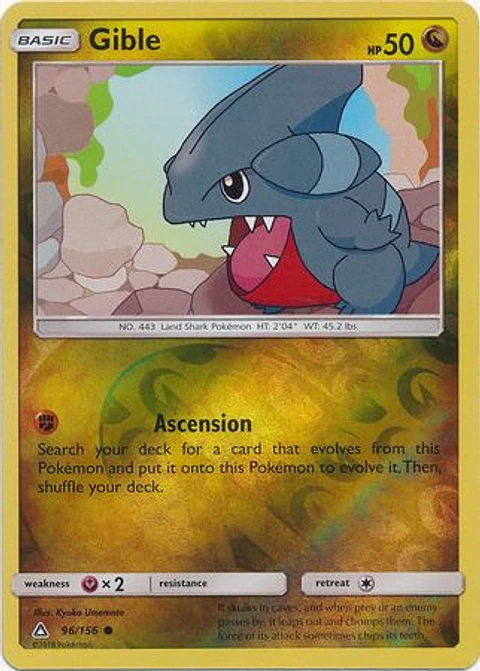 Gible - 96/156 - Common Reverse Holo