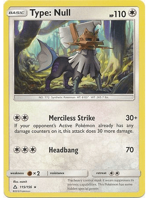 Type: Null - 115/156 - Rare