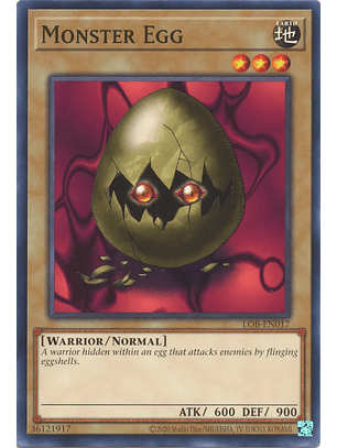Monster Egg - LOB-EN017 - Common Unlimited (25th Reprint)