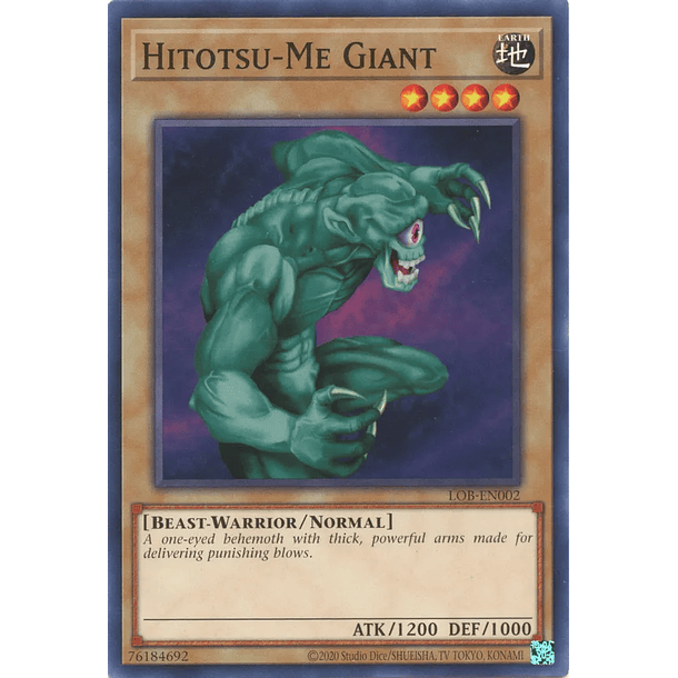 Hitotsu-Me Giant - LOB-EN002 - Common Unlimited (25th Reprint)