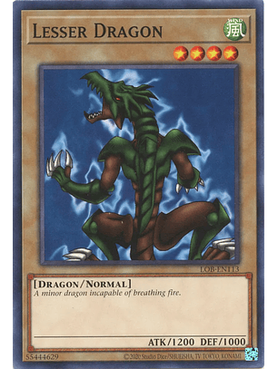 Lesser Dragon - LOB-EN113 - Common Unlimited (25th Reprint)