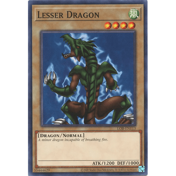 Lesser Dragon - LOB-EN113 - Common Unlimited (25th Reprint)