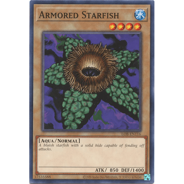 Armored Starfish - LOB-EN116 - Common Unlimited (25th Reprint)