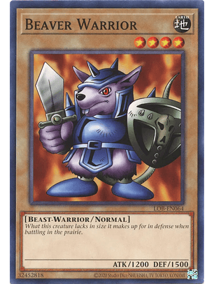 Beaver Warrior - LOB-EN064 - Common Unlimited (25th Reprint)