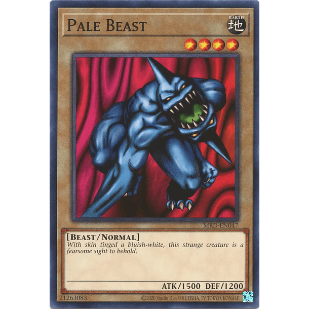 Pale Beast - MRD-EN047 - Common Unlimited (25th Reprint)