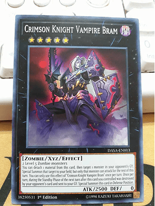 Crimson Knight Vampire Bram - DASA-EN013 - Super Rare