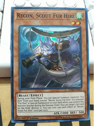 Recon, Scout Fur Hire - DASA-EN015 - Super Rare