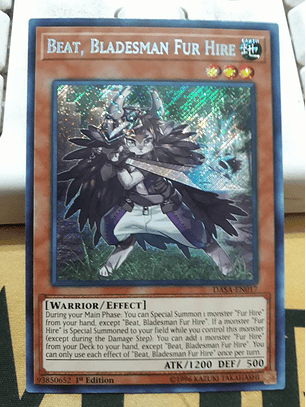 Beat, Bladesman Fur Hire - DASA-EN017 - Secret Rare