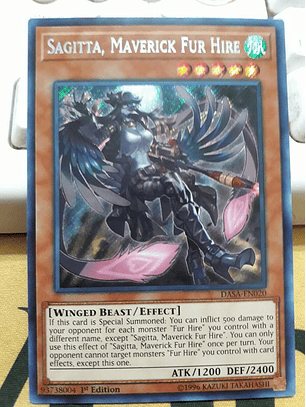 Sagitta, Maverick Fur Hire - DASA-EN020 - Secret Rare
