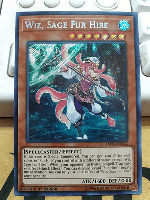 Wiz, Sage Fur Hire - DASA-EN022 - Secret Rare