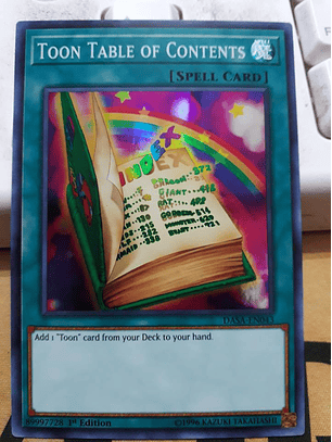 Toon Table of Contents - DASA-EN043 - Super Rare 