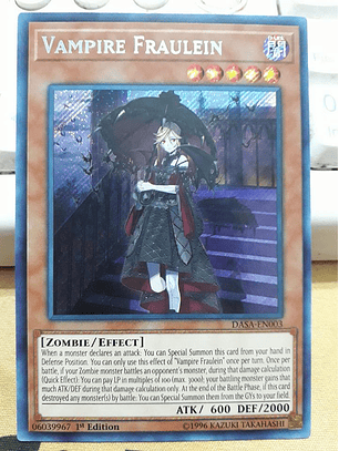 Vampire Fraulein - DASA-EN003 - Secret Rare