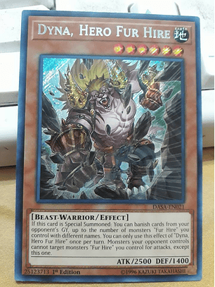 Dyna, Hero Fur Hire - DASA-EN021 - Secret Rare