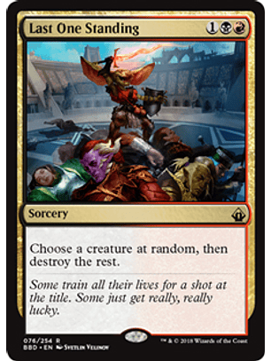 Last One Standing - BBD - R