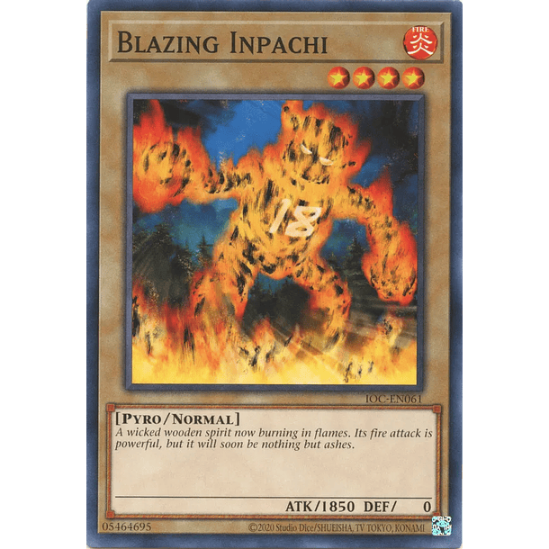 Blazing Inpachi - IOC-EN061 - Common Unlimited (25th Reprint)