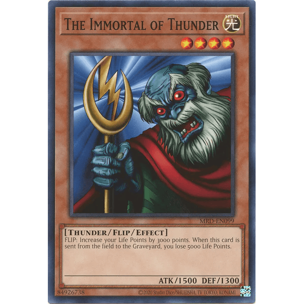 The Immortal of Thunder - MRD-EN099 - Common Unlimited (25th Reprint)
